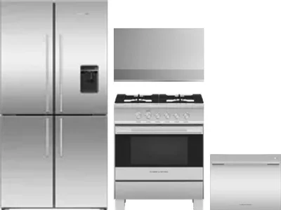 4 Piece Package Includes Refrigerator, Range, Hood And Dishwasher
